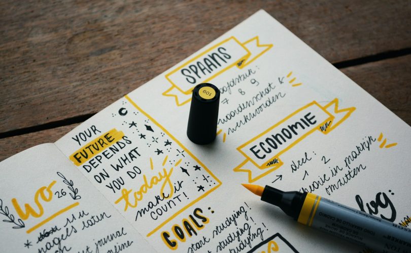 blue marker on white printer paper